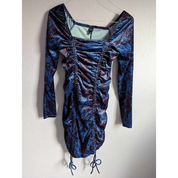 Wild Fable NWT size M velour ruched dress - Picture 1 of 3